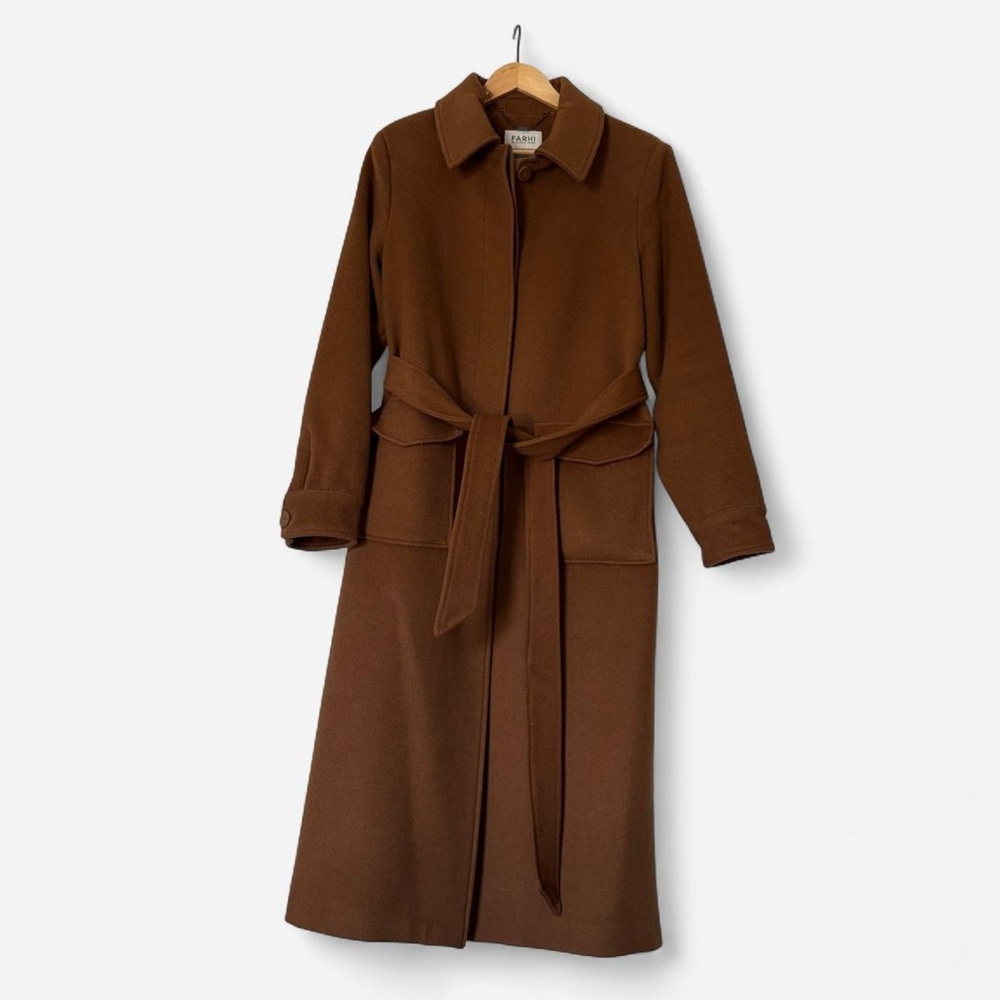 Nicole Farhi Camel Wool Coat